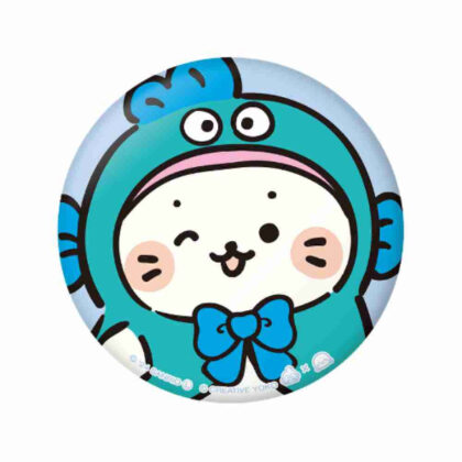 しろたん×はぴだんぶい ぷにぷに缶バッジしろたん×ハンギョドン (Sirotan x Hapidanbui Puni Puni Can 徽章 Sirotan x Hangyodon)