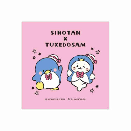 しろたん×はぴだんぶい ハンドタオル しろたん×タキシードサム (Sirotan x Happy Danbui 手巾 Sirotan x Tuxedo Sam)