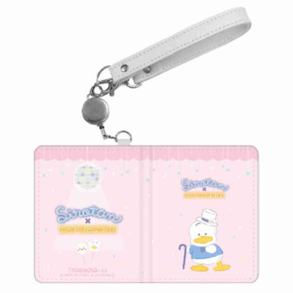 しろたん×はぴだんぶい 二つ折りパスケース あひるのペックル (Sirotan x Hapidanbui 雙折通行證 Peckle the duck)