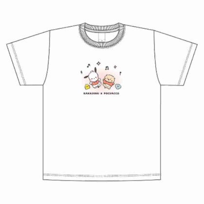 しろたん×はぴだんぶい Tシャツ ポチャッコ Lサイズ (Sirotan x Happy Danbui T 卹 Pochacco L 碼)
