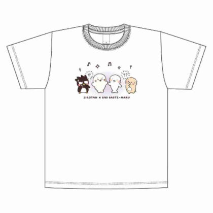 しろたん×はぴだんぶい Tシャツ バッドばつ丸Mサイズ (Sirotan x Hapidanbui T 卹 Bad Badtsmaru M 號)