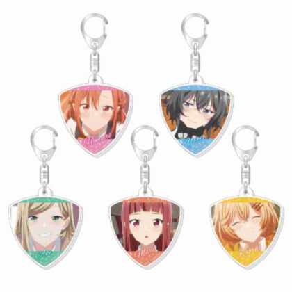 ささやくように恋を唄う トレーディングピック型アクリルキーホルダー (花落愛情交易鎬型壓克力鑰匙圈)