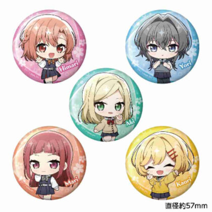 ささやくように恋を唄う トレーディングミニキャラ缶バッジ (低語愛情交易迷你人物罐頭徽章)