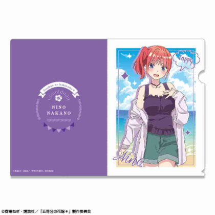 五等分の花嫁* クリアファイル デザイン02 中野二乃 (典型的五胞胎*透明檔案設計02 Nino Nakano)