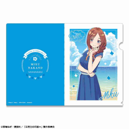 五等分の花嫁* クリアファイル デザイン03 中野三玖 (典型的五胞胎* 資料夾設計 03 中野未來)