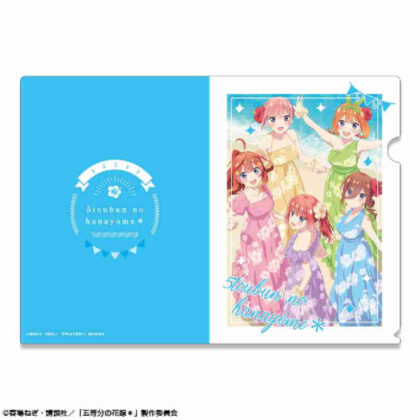 五等分の花嫁* クリアファイル デザイン06 集合 A (典型的五胞胎* 透明資料夾設計 06 套裝 A)
