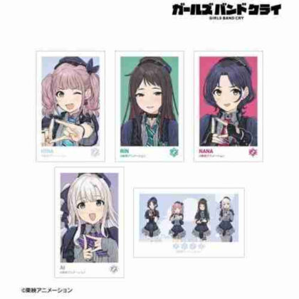 ガールズバンドクライ ダイヤモンドダスト インスタントカメラ風イラストカード5枚セット Ver.B (女子樂隊哭泣鑽石塵即時相機風格插圖卡 5 件套 Ver.B)