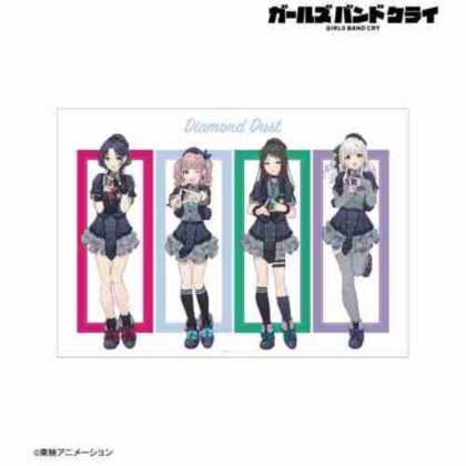 ガールズバンドクライ ダイヤモンドダスト 集合 A3マット加工ポスター Ver.B (少女樂團哭鑽石集塵A3磨砂處理海報Ver.B)