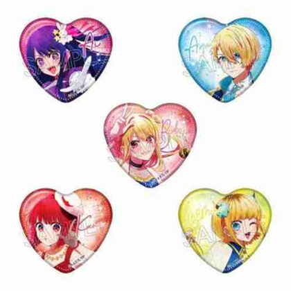 【推しの子】 ウェットカラーシリーズ ハート缶バッジ~Twinkle Star~ ([Oshinoko] 濕色系列心罐徽章～Twinkle Star～)
