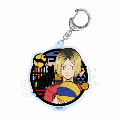 ハイキュー!! 切り絵シリーズ アクリルキーホルダー 孤爪研磨 (Haikyu!! Kirie 系列壓克力鑰匙圈 Kozume 拋光)