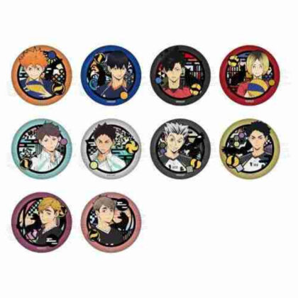 ハイキュー!! 切り絵シリーズ 和紙缶バッジ (Haikyu!! 剪紙系列日本紙罐徽章)