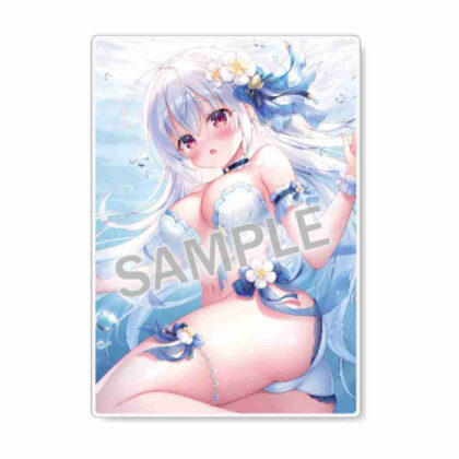 三つ葉ちょこ アクリルボード アクア (三葉 Choco 壓克力板 水色)