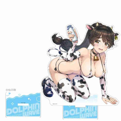 ドルフィンウェーブ 特大アクリルスタンド 山葉由芽(牛柄ビキニ) (Dolphin Wave 超大壓克力支架 Yume Yamaha（牛印花比基尼）)