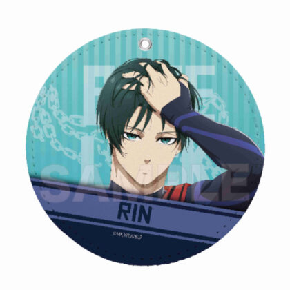 ブルーロック レザーコースターキーホルダー 09 糸師凛 (Blue Rock 皮革杯墊鑰匙圈 09 Rin Itoshi)