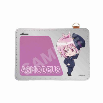 魔入りました!入間くん レザーパスケース 02 アスモデウス・アリス (我加入惡魔了！)