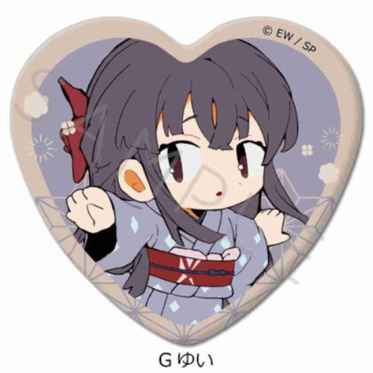 天穂のサクナヒメ ハート型缶バッジ G ゆい (天鳳之作姬 心形罐徽章 G Yui)