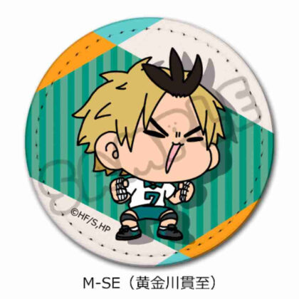 ハイキュー!! みんなmochocho化大作戦! 第2弾 レザーバッジ M-SE 黄金川貫至 (Haikyu!!大家mochocho操作！)