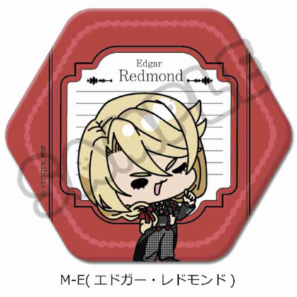 黒執事 -寄宿学校編- 六角形缶バッジ M-E エドガー・レドモンド (黑執事-寄宿學校版-六角罐徽章M-E埃德加·雷蒙德)