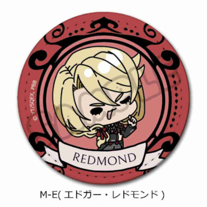 黒執事 -寄宿学校編- レザーバッジ(丸形) M-Eエドガー・レドモンド (黑執事-寄宿學校版-皮革徽章（圓形）M-E Edgar Redmond)