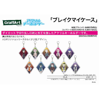 アクリルキーホルダー ブレイクマイケース 01 BOX1(グラフアートイラスト) (壓克力鑰匙圈 Break My Case 01 BOX1（圖形藝術插圖）)