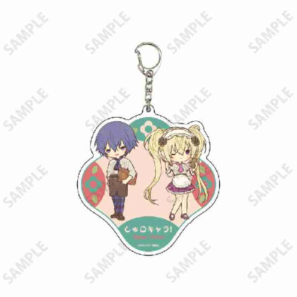 デカアクリルキーホルダー しゅごキャラ! 02 イクト&歌唄 レトロ喫茶Ver.(レトロアートイラスト) (大壓克力鑰匙圈 Shugo Chara! 02 Ikuto & Utauta Retro Cafe Ver.（復古藝術插畫）)
