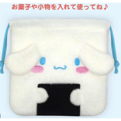 サンリオキャラクターズ おにぎりシリーズ 巾着 シナモンロール (Sanrio 角色飯糰系列抽繩肉桂捲)