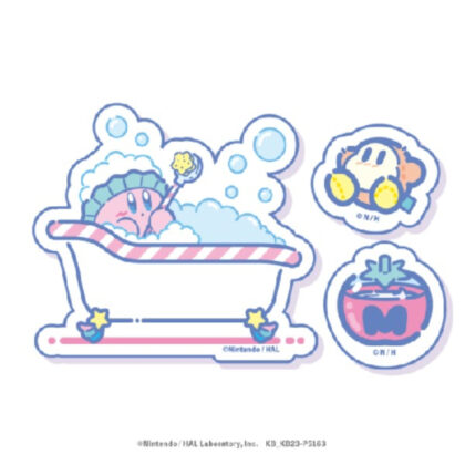 星のカービィ カービィ・スイートドリームス ダイカットステッカーミニセット ①おふろタイム (卡比夢境 卡比 Sweet Dreams 模切貼紙迷你套裝 ① 沐浴時間)