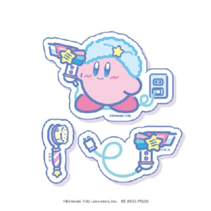 星のカービィ カービィ・スイートドリームス ダイカットステッカーミニセット ④ドライヤータイム (卡比之夢境 卡比 Sweet Dreams 模切貼紙迷你套裝 ④乾燥時間)