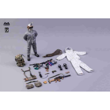 002_HASUKI SALVOシリーズ SA03 雪山幽霊 1/12スケール可動フィギュア (002_HASUKI SALVO系列 SA03 雪山幽靈 1/12比例可動人偶)