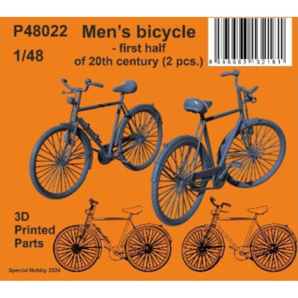 1/48 男性用自転車 20世紀前半タイプ(2種各1) (1/48 男子自行車20世紀初型（2種各1種）)