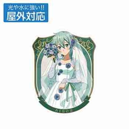 (s)ソードアート・オンライン 描き下ろし シノン 屋外対応ステッカー ウェディングドレスVer. 送料別880円