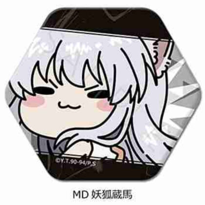 (s)幽☆遊☆白書 六角形缶バッジ MD 妖狐蔵馬 送料別880円