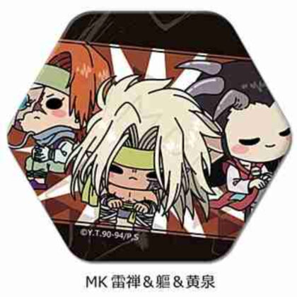 (s)幽☆遊☆白書 六角形缶バッジ MK 雷禅&?&黄泉 送料別880円
