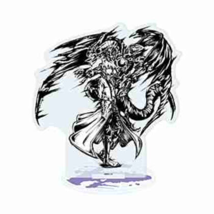 (s)アクリルスタンド 遊☆戯☆王5D's 11 ジャック・アトラス&レッド・デーモンズ・ドラゴン(墨絵イラスト) 送料別880円