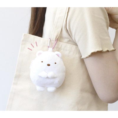 (2月新発売 すみっコぐらし カラビナ付きぬいぐるみファスナーマスコット しろくま - すみっコぐらし カラビナ付きぬいぐるみファスナーマスコット しろくま 2月新発売) - Image 2