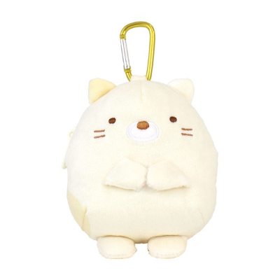 New in February: Sumikkogurashi Plush Zipper Mascot with Carabiner, Cat - New in February: Sumikkogurashi Plush Zipper Mascot with Carabiner, Cat (2月新発売 すみっコぐらし カラビナ付きぬいぐるみファスナーマスコット ねこ - すみっコぐらし カラビナ付きぬいぐるみファスナーマスコット ねこ 2月新発売)