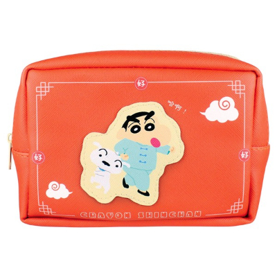 Crayon Shin-chan Synthetic Leather Patch-Style Pouch Chinese Shin-chan - Synthetic Leather Patch-Style Pouch Chinese Shin-chan (クレヨンしんちゃん 合皮ワッペン風ポーチ 中華しんちゃん - 合皮ワッペン風ポーチ 中華しんちゃん)