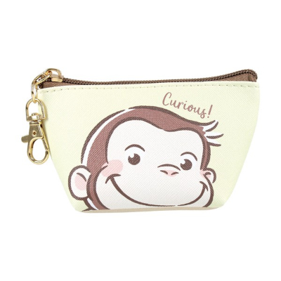 Curious George Triangle Mini Pouch George Up (おさるのジョージ 三角ミニポーチ ジョージアップ)