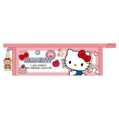 Sanrio Charm-Included Border Pen Pouch, Petapeta Stickers/Hello Kitty - Sanrio Characters Charm-Included Border Pen Pouch, Petapeta Stickers/Hello Kitty (サンリオ チャーム付きフチイロペンポーチ ペタペタステッカーズ／ハローキティ - サンリオキャラクターズ チャーム付きフチイロペンポーチ ペタペタステッカーズ／ハローキティ)