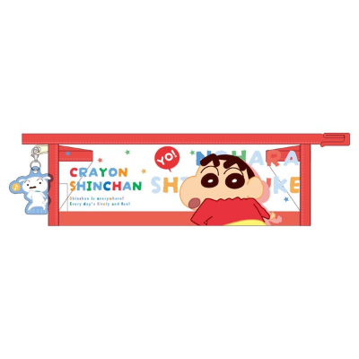 Crayon Shin-chan Charm-Included Border Pen Pouch Shin-chan World/Dawn (クレヨンしんちゃんチャーム付きフチイロペンポーチ　しんちゃんワールド／ドーン)