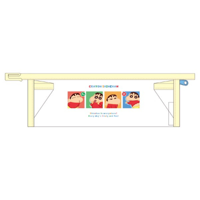 Crayon Shin-chan charm-attached colored pen pouch World/flyer (クレヨンしんちゃんチャーム付きフチイロペンポーチ ワールド/チラシ) - Image 2