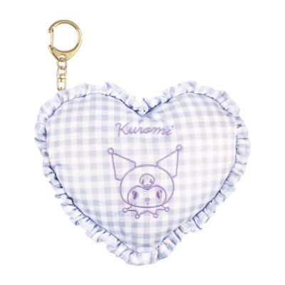 Sanrio Characters Heart Cushion Pouch Kuromi (サンリオキャラクターズ ハートクッションポーチ クロミ)