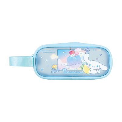New for February: Sanrio Characters Matte Clear Pouch with Handle, Jiggly Jelly/Cinnamoroll - Sanrio Characters Matte Clear Pouch with Handle, Jiggly Jelly/Cinnamoroll (2月新発売 サンリオキャラクターズ ハンドル付きマットクリアポーチ ジグリーゼリー/シナモロール - サンリオキャラクターズ ハンドル付きマットクリアポーチ ジグリーゼリー/シナモロール)