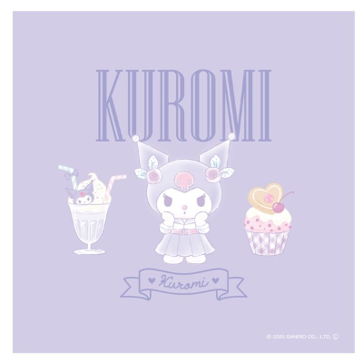Chocotto Sheet with Pouch Kuromi Sanrio Afternoon Tea Series - Chocotto Sheet with Pouch Kuromi (ちょこっとシート ポーチ付き クロミ サンリオ アフタヌーンティーシリーズ - ちょこっとシート ポーチ付き クロミ) - Image 2