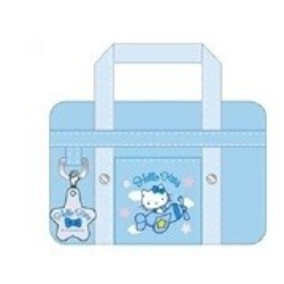 Schoolbag-style pouch, light blue Hello Kitty, Sanrio Characters - Schoolbag-style pouch, light blue Hello Kitty, sky blue (スクバ風ポーチ みずいろハローキティ サンリオキャラクターズ - スクバ風ポーチ みずいろハローキティ ひうこうき)