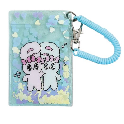 Esther Bunny Sparkling Clear Single Pass Case - Sparkling Clear Single Pass Case BL (エスターバニー きらきらクリアシングルパスケース - きらきらクリアシングルパスケース BL)