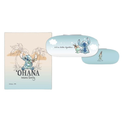 Watercolor Stitch Series Eyeglass Case Disney - ▲Stitch & Scrump Eyeglass Case (メガネケース 水彩スティッチシリーズ Disney/ディズニー - ▲メガネケース スティッチ&スクランプ)