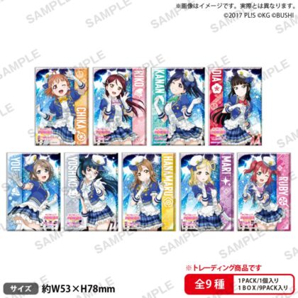 ラブライブ!スクールアイドルフェスティバル しかくいホログラム缶バッジコレクション Aqours 初期ver.