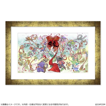 大神20周年記念アート 額装付きキャラファイングラフ
