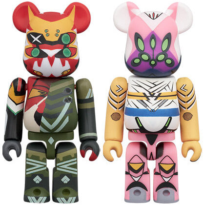 (s)BE@RBRICK エヴァンゲリオン新2号機α & エヴァンゲリオン8号機β 臨時戦闘形態 2PCS SET 送料別880円